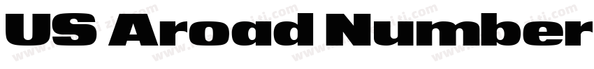 US Aroad Number字体转换